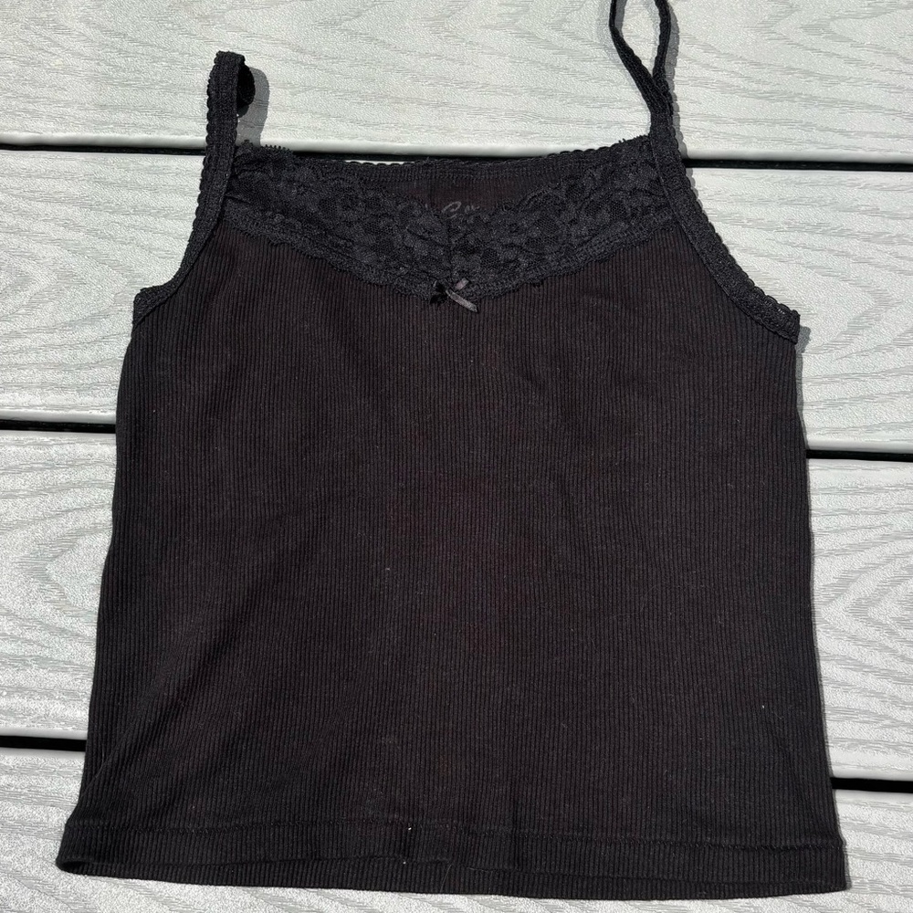 Brandy Melville Black Lace Tank